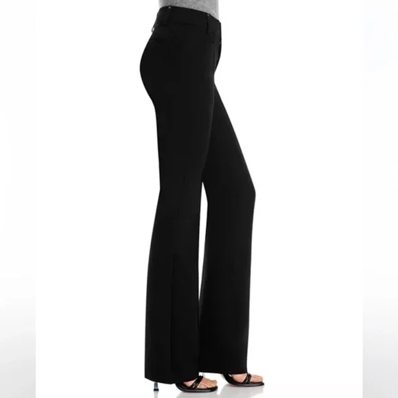 NWT•PAIGE•Naomi Seaming Detail Mid Rise Straight Leg Jeans•Black•Women’s•Sz 26 - Picture 3 of 7